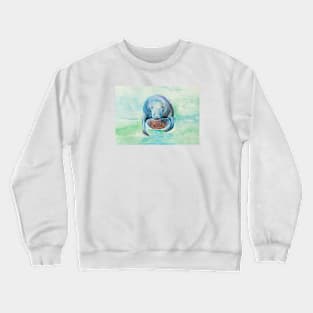 Underwater Manatee Watercolor Crewneck Sweatshirt